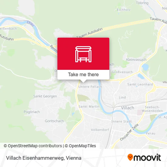 Villach Eisenhammerweg map