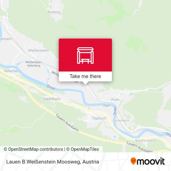 Lauen B.Weißenstein Moosweg map