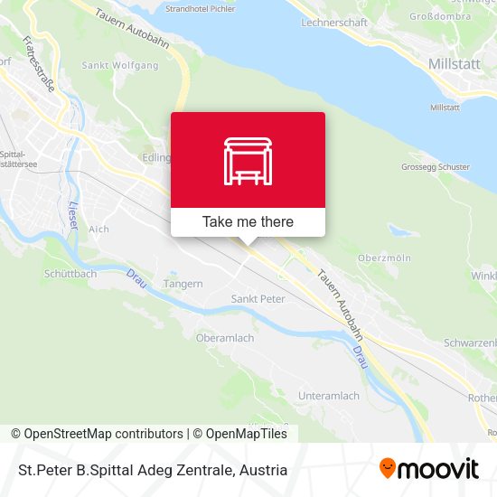 St.Peter B.Spittal Adeg Zentrale map