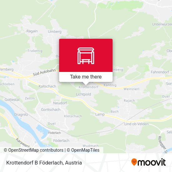Krottendorf B Föderlach map