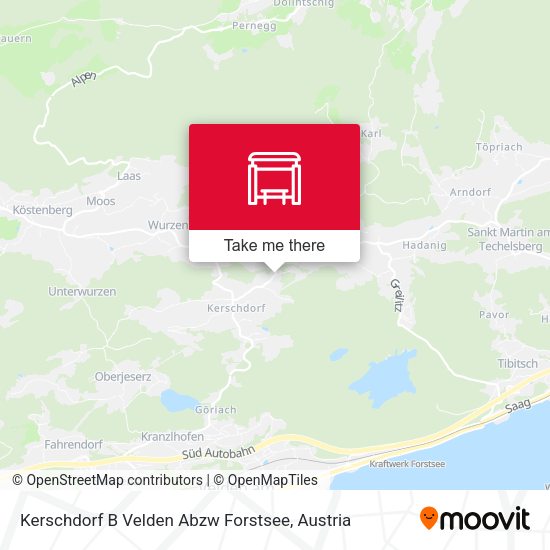 Kerschdorf B Velden Abzw Forstsee map