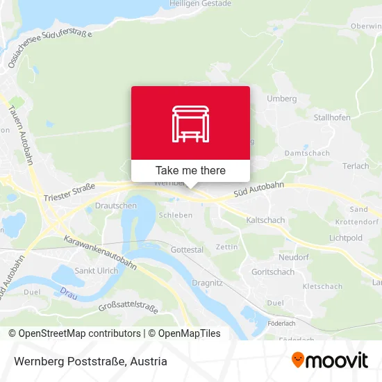 Wernberg Poststraße map