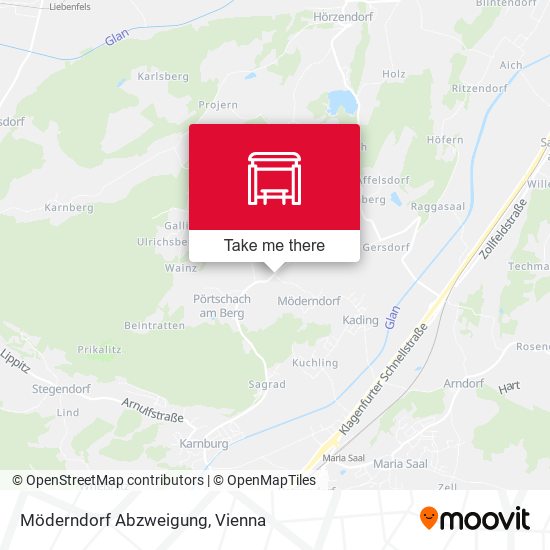 Möderndorf Abzweigung map