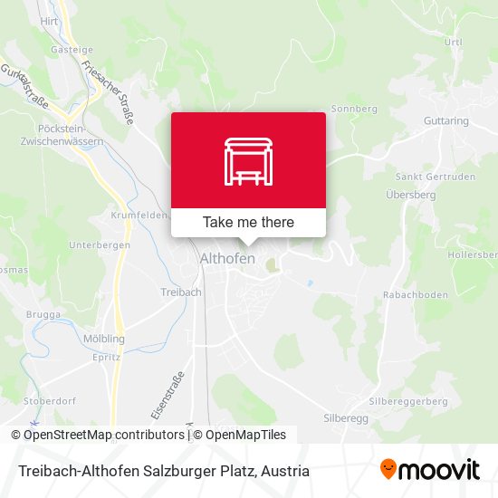 Treibach-Althofen Salzburger Platz map