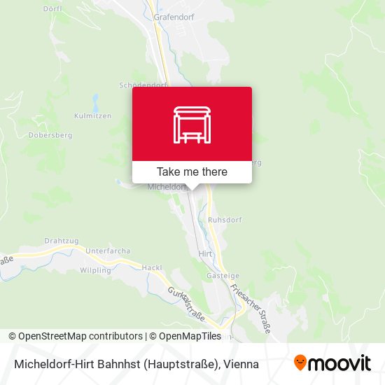 Micheldorf-Hirt Bahnhst (Hauptstraße) map