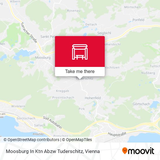 Moosburg In Ktn Abzw Tuderschitz map