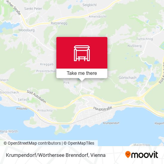 Krumpendorf / Wörthersee Brenndorf map