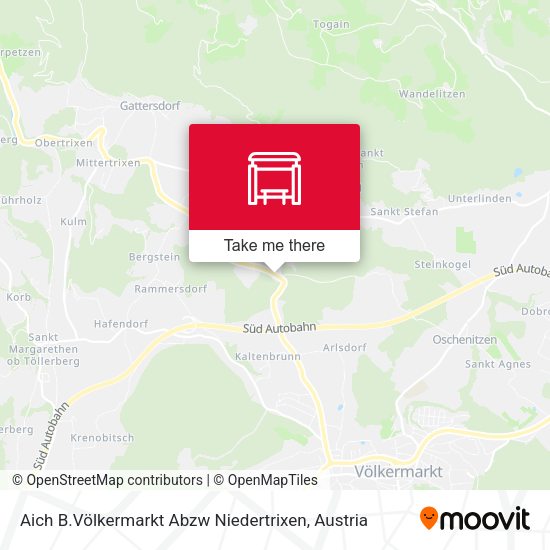 Aich B.Völkermarkt Abzw Niedertrixen map