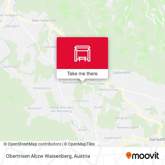 Obertrixen Abzw Waisenberg map