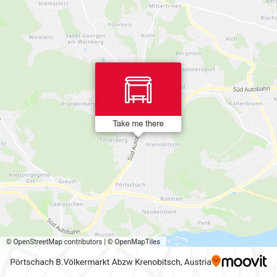 Pörtschach B.Völkermarkt Abzw Krenobitsch map