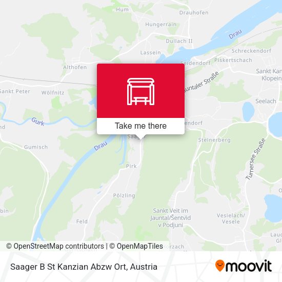 Saager B St Kanzian Abzw Ort map
