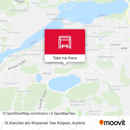 St.Kanzian am Klopeiner See Klopein map