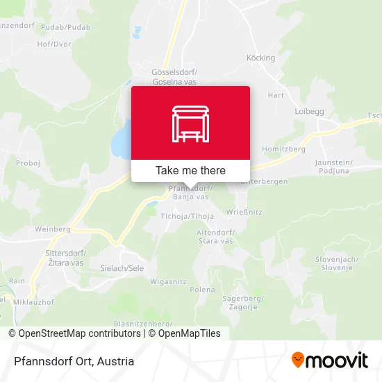 Pfannsdorf Ort map