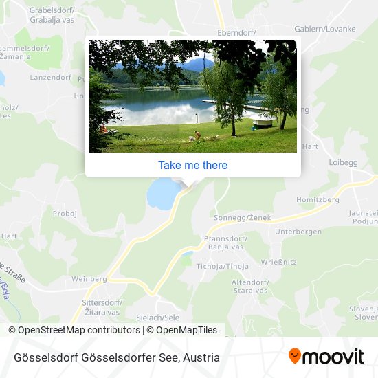 Gösselsdorf Gösselsdorfer See map