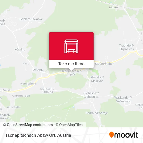 Tschepitschach Abzw Ort map