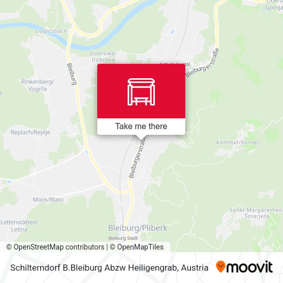 Schilterndorf B.Bleiburg Abzw Heiligengrab map