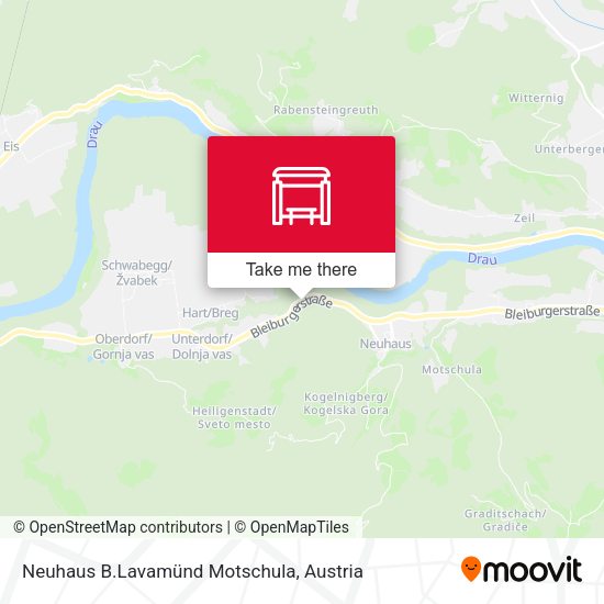 Neuhaus B.Lavamünd Motschula map