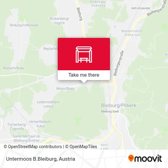 Untermoos B.Bleiburg map