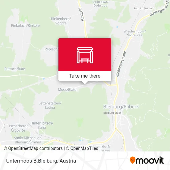 Untermoos B.Bleiburg map