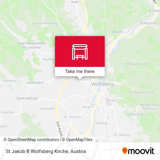 St Jakob B Wolfsberg Kirche map