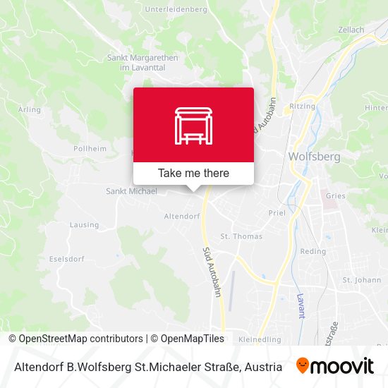 Altendorf B.Wolfsberg St.Michaeler Straße map
