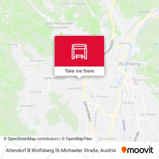 Altendorf B.Wolfsberg St.Michaeler Straße map