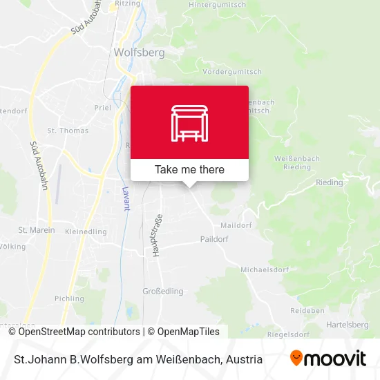 St.Johann B.Wolfsberg am Weißenbach map
