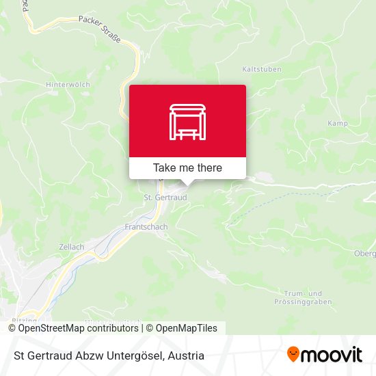 St Gertraud Abzw Untergösel map