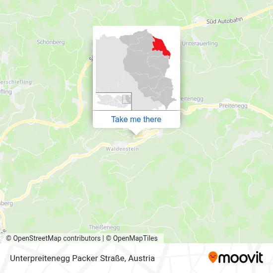 Unterpreitenegg Packer Straße map