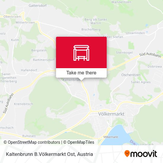 Kaltenbrunn B.Völkermarkt Ost map