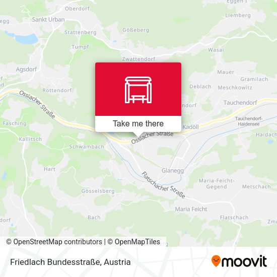 Friedlach Bundesstraße map