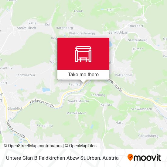 Untere Glan B.Feldkirchen Abzw St.Urban map