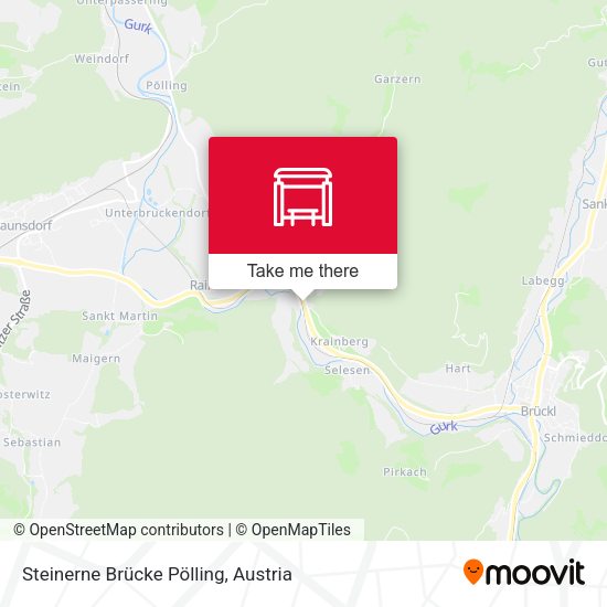 Steinerne Brücke Pölling map