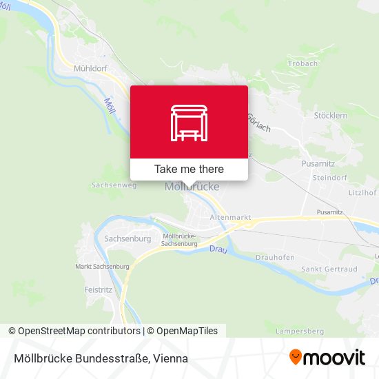 Möllbrücke Bundesstraße map