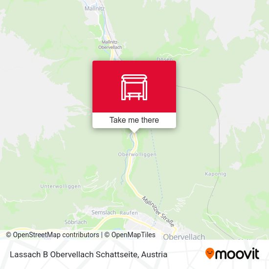 Lassach B Obervellach Schattseite map