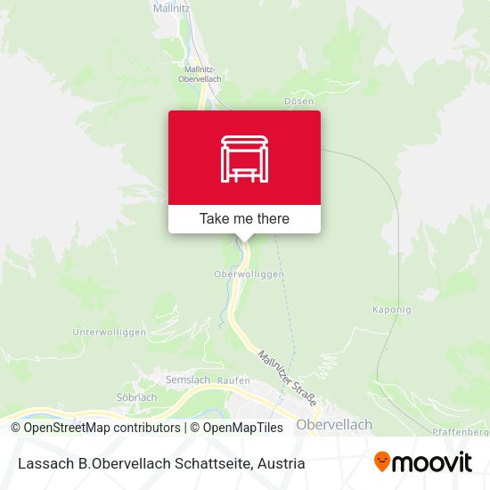 Lassach B.Obervellach Schattseite map