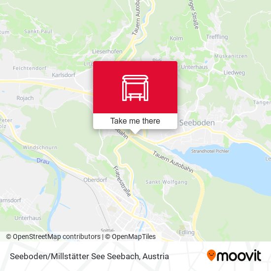 Seeboden / Millstätter See Seebach map