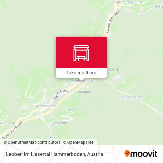 Leoben Im Liesertal Hammerboden map