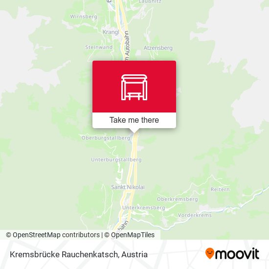 Kremsbrücke Rauchenkatsch map