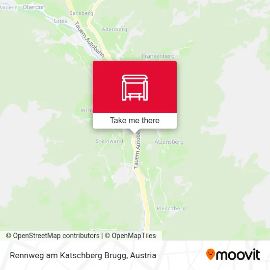 Rennweg am Katschberg Brugg map