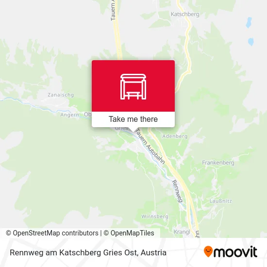Rennweg am Katschberg Gries Ost map