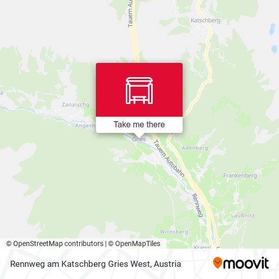 Rennweg am Katschberg Gries West map