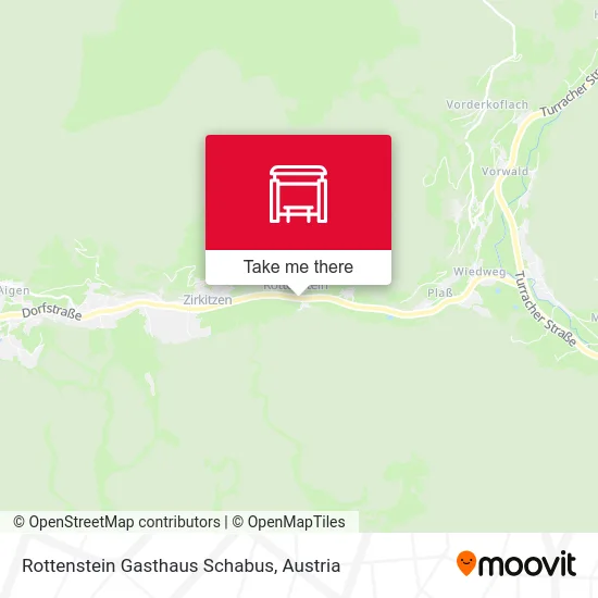 Rottenstein Gasthaus Schabus map