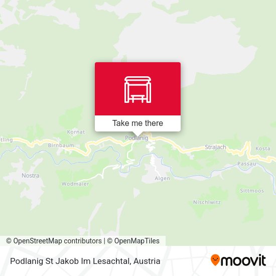 Podlanig St Jakob Im Lesachtal map