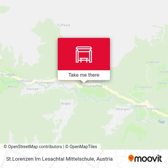 St.Lorenzen Im Lesachtal Mittelschule map