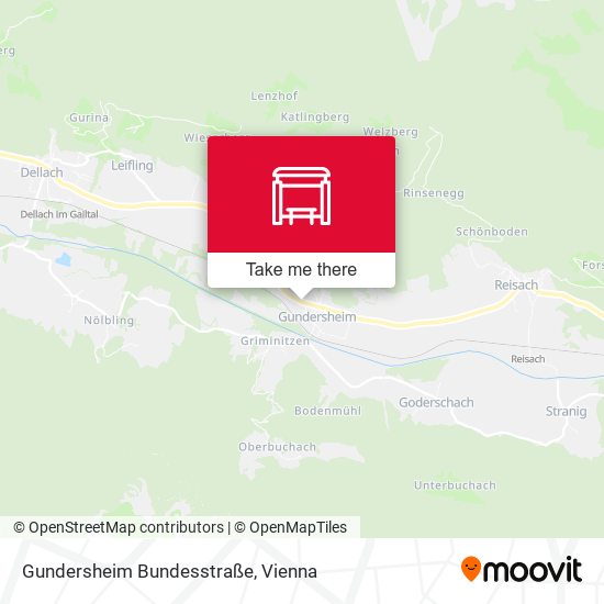 Gundersheim Bundesstraße map