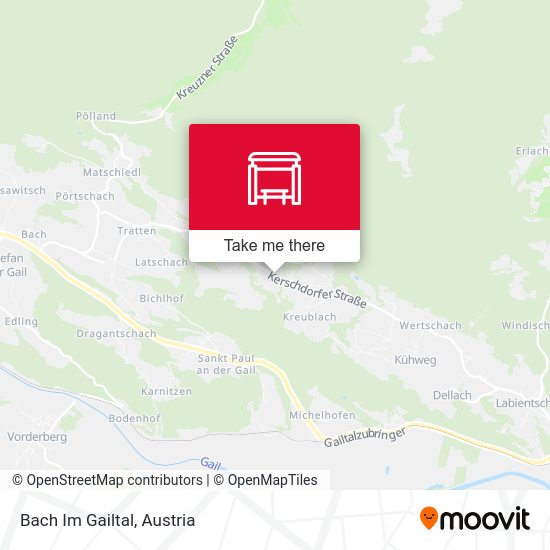 Bach Im Gailtal map