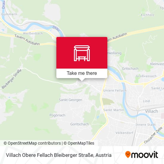Villach Obere Fellach Bleiberger Straße map