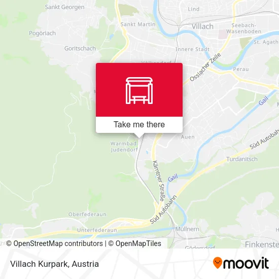 Villach Kurpark map