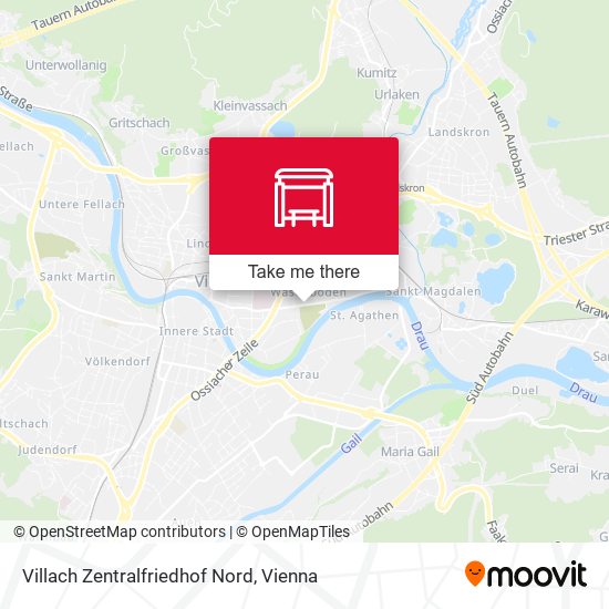 Villach Zentralfriedhof Nord map